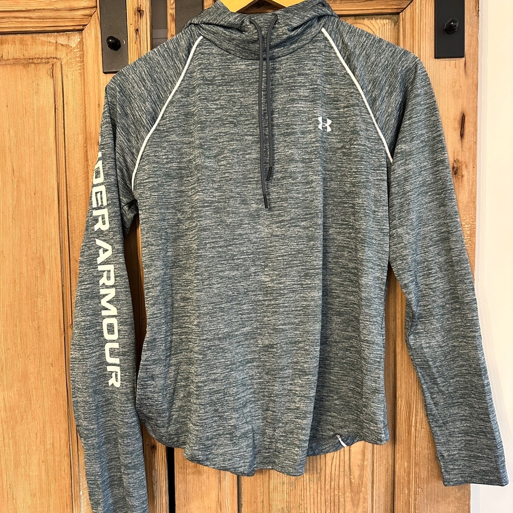 Under Armour Heathered Gray Performance Hoodie